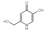 5-羟基-2-羟基甲基-4-吡啶酮结构式