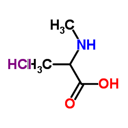 N-甲基-DL-丙氨酸盐酸盐结构式