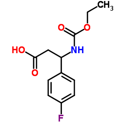 3-ETHOXYCARBONYLAMINO-3-(4-FLUORO-PHENYL)-PROPIONIC ACID Structure