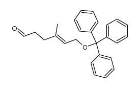 6-Trityloxy-4-methylhex-4-enal Structure