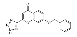 7-phenylmethoxy-2-(2H-tetrazol-5-yl)chromen-4-one结构式