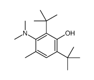 3-(dimethylamino)-2,6-bis(1,1-dimethylethyl)-p-cresol structure