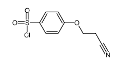 4-(2-氰基乙氧基)苯磺酰氯结构式