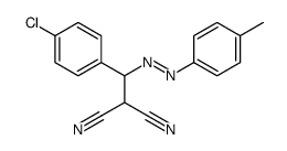 2-[(4-chlorophenyl)-[(4-methylphenyl)diazenyl]methyl]propanedinitrile Structure