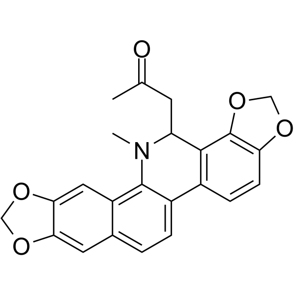 6-Acetonyldihydrosanguinarine structure