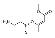 2-aminoethyl-(4-methoxy-4-oxobut-2-en-2-yl)oxy-sulfanylidenephosphanium结构式