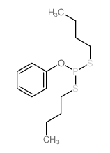 bis(butylsulfanyl)-phenoxy-phosphane结构式