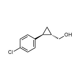 ((1S,2S)-2-(4-氯苯基)环丙基)甲醇结构式