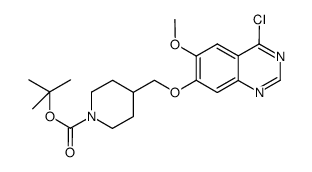 tert-butyl 4-{[(4-chloro-6-methoxyquinazolin-7-yl)oxy]methyl}piperidine-1-carboxylate Structure
