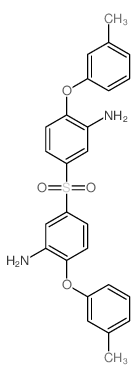 Benzenamine,3,3'-sulfonylbis[6-(3-methylphenoxy)-结构式
