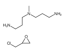 N-(3-氨基丙基)-N-甲基-1,3-丙二胺与(氯甲基)环氧乙烷的聚合物结构式
