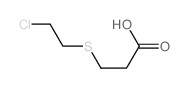3-(2-chloroethylsulfanyl)propanoic acid结构式