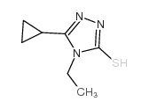 5-环丙基-4-乙基-4H-1,2,4-三唑-3-硫醇结构式