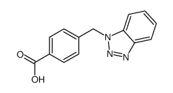 4-(1H-Benzotriazol-1-ylmethyl)benzoic acid结构式