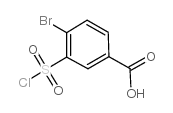 4-溴-3-氯磺酰基苯甲酸结构式
