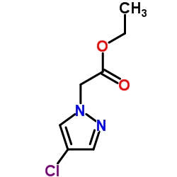 (4-CHLORO-PYRAZOL-1-YL)-ACETIC ACID ETHYL ESTER结构式