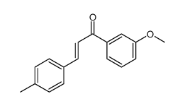 1-(3-methoxyphenyl)-3-(4-methylphenyl)prop-2-en-1-one结构式
