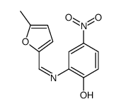 2-{[(5-methyl-2-furyl)methylene]amino}-4-nitrophenol结构式