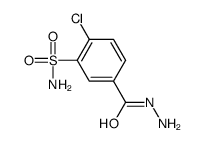 2-CHLORO-5-(HYDRAZINOCARBONYL)BENZENESULFONAMIDE Structure