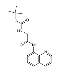 N-(tert-butoxycarbonyl)glycine-N'-8-quinolylamide Structure