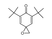 5,7-di-tert-butyl-1-oxaspiro[2.5]octa-4,7-dien-6-one结构式