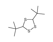 3,5-Bis-tert-butyl-1,2,4-trithiolane结构式