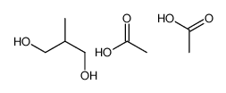 acetic acid,2-methylpropane-1,3-diol结构式