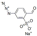 Benzenesulfonic acid,5-azido-2-formyl-,sodium salt Structure