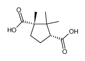 (-)-Camphoric acid Structure