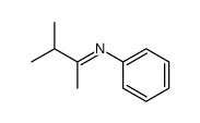 N-phenyl-(1,2-dimethylpropylidene)amine结构式