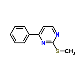 4-苯基-2-甲硫基嘧啶结构式