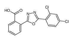 2-[5-(2,4-dichlorophenyl)-1,3,4-oxadiazol-2-yl]benzoic acid Structure