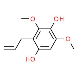 1,4-Benzenediol, 3,5-dimethoxy-2-(2-propenyl)- (9CI)结构式