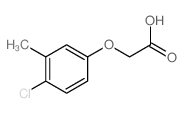 (4-氯-3-甲基苯氧基)-乙酸结构式