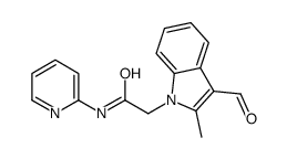 (9ci)-3-甲酰基-2-甲基-n-2-吡啶-1H-吲哚-1-乙酰胺结构式