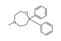 4-methyl-7,7-diphenyl-1,4-oxazepane Structure
