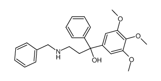 N-benzyl-3-hydroxy-3-phenyl-3-(3,4,5-trimethoxyphenyl)-propylamine Structure
