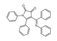 4-(C,N-diphenylcarbonimidoyl)-1,5-diphenylpyrrole-2,3-dione Structure