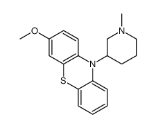 3-Methoxy-10-(1-methyl-3-piperidinyl)-10H-phenothiazine结构式
