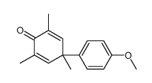 4-(4-methoxyphenyl)-2,4,6-trimethylcyclohexa-2,5-dien-1-one Structure