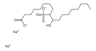 disodium,10-hydroxy-9-sulfonatooctadecanoate Structure
