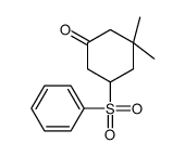 5-(benzenesulfonyl)-3,3-dimethylcyclohexan-1-one结构式