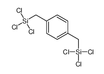 trichloro-[[4-(trichlorosilylmethyl)phenyl]methyl]silane Structure