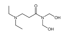 3-(diethylamino)-N,N-bis(hydroxymethyl)propanamide结构式