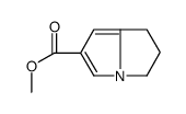 methyl 6,7-dihydro-5H-pyrrolizine-2-carboxylate结构式
