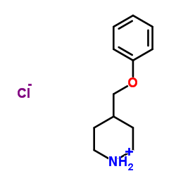 4-(Phenoxymethyl)piperidinium chloride Structure