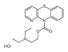 2-(diethylamino)ethyl pyrido[3,2-b][1,4]benzothiazine-10-carboxylate,hydrochloride Structure