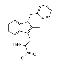 (αS)-α-Amino-1-benzyl-2-methyl-1H-indole-3-propionic acid Structure
