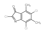 2,5,7-trichloro-4,6-dimethyl-3H-indol-3-one结构式