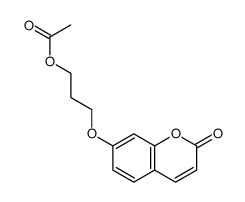 3-(2-oxochromen-7-yl)oxypropyl acetate Structure